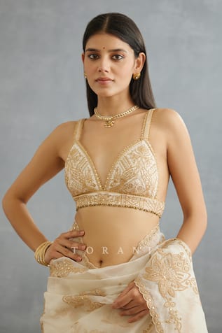 Torani Gul Bano Idika Dori Embroidered Blouse 