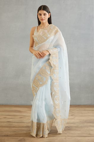 Torani Gul Nilofer Yashaswini Hand Embroidered Saree 