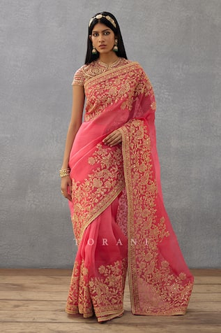 Torani Hand Embroidered Gul Kand Yashoda Saree 