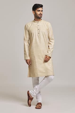 Mandarin Collar Kurta Set 