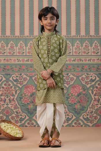 Cute Couture Bandej Print Jacket Pant Set 
