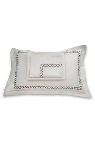 Petal Cord Embroidered Bed Sheet Set 