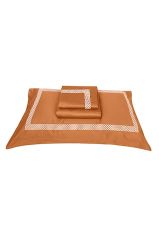 Waffle Border Embroidered Bedsheet Set 