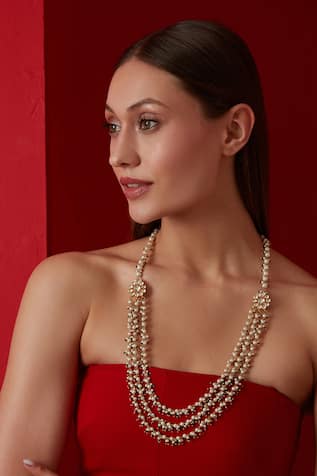 Kundan & Pearl Long Necklace 