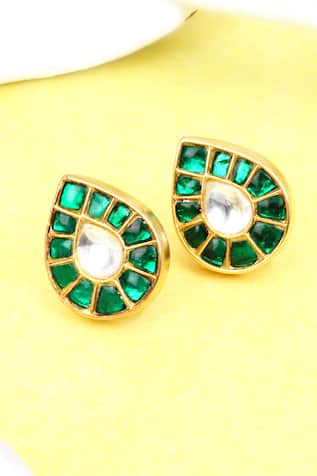 Kundan Embellished Handcrafted Earrings 