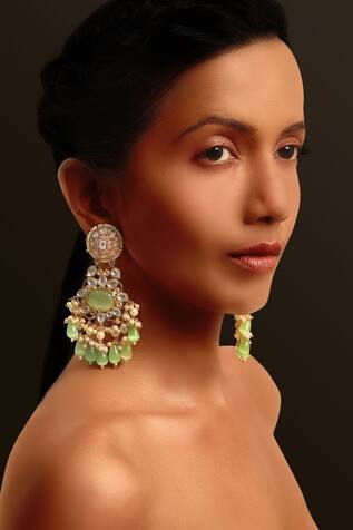Stone Studded Dangler Earrings 