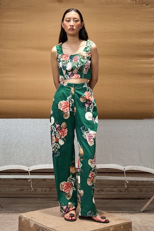 AMKA Bracia Floral Print Pant 