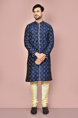 Machine Embroidered Kurta & Pant Set 