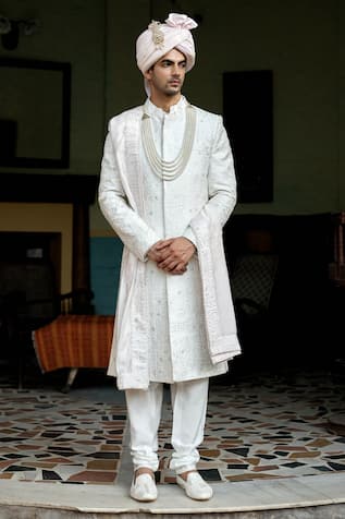 Ankit V Kapoor Feroz Thread Embroidered Sherwani Set 