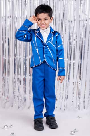 Regal Azure Blazer & Pant Set 