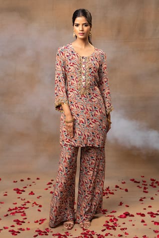 Mehak Murpana Abstract Print Kurta With Pant 