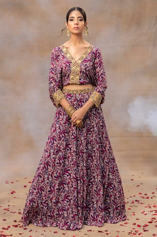 Mehak Murpana Floral Print Lehenga & Blouse Set 