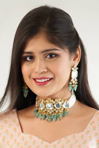 Bead Drop Choker Set 