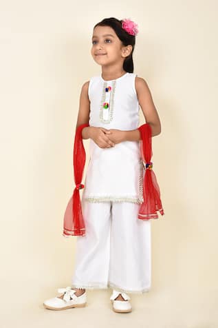 Chanderi Kurta Palazzo Set 