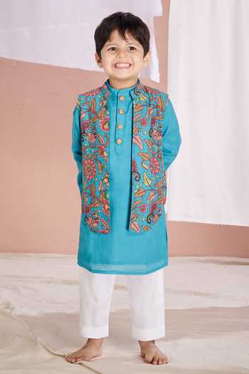 Vivedkids Kalamkari Bundi Pant Set 