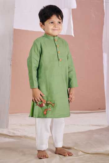 Vivedkids Embroidered Kurta & Pant Set 