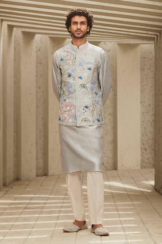 MATSYA Chanderi Kurta & Pant Set 