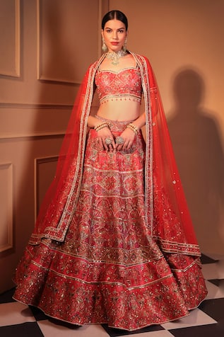 Laxmishriali Zardozi Embroidered Bridal Lehenga Set 