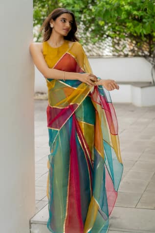 Rainbow saree