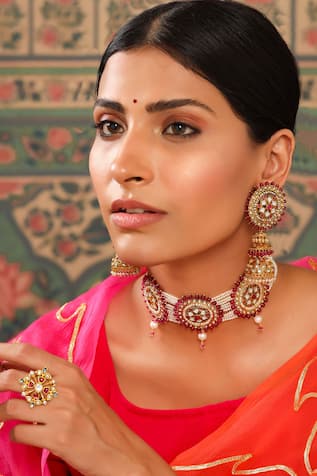 Glass Embellished Jhumkas 