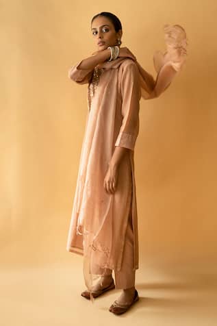 Apeksha Jain Label Gota Patti Embroidered Kurta Pant Set 