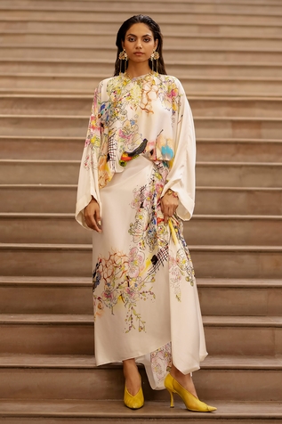 AK-OK Flowy Top Asymmetric Skirt Set
