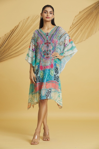 Naintara Bajaj Flower Digital Print Kaftan