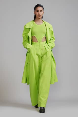 Mati Cotton Trench Jacket & Pant Set 