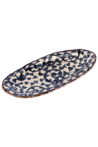 Hand Painted Ceramic Platter 