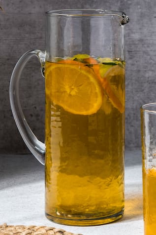 Handmade Hammered Pitcher & Tumbler Set 