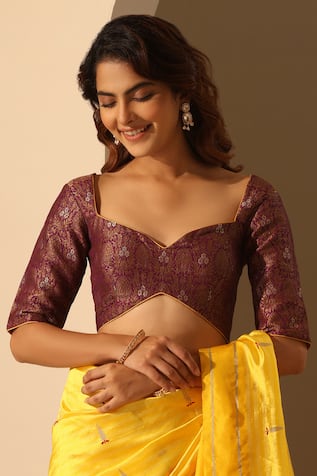 Floral Hand Embroidered Blouse 