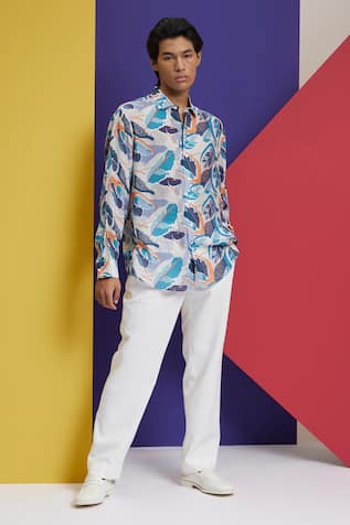 Nautanky Goan Tropical Print Shirt 