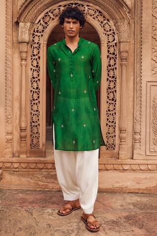 Seema Nanda Samir Bloom Work Kurta & Salwar Set 