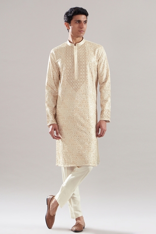 Asuka Thread Embroidered Kurta & Pyjama Set
