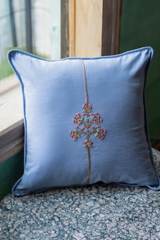 Breezy Blue Cushion Cover Single Pc 