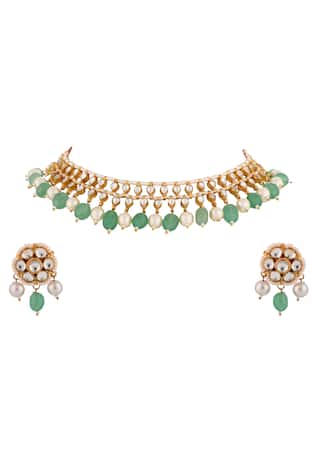 Layered Tear Drop Necklace Set 
