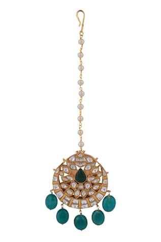 Pearl Embellished Maangtikka 