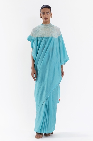 Studio Medium Silk Pre-Draped Saree With Running Blouse