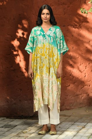 NUHH Joyous Dip Tie Dye Kaftan 