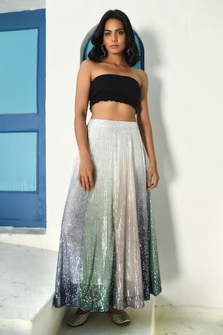 NUHH Sequin Embellished Lehenga 