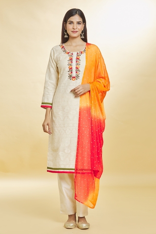 Khwaab by Sanjana Lakhani Geometric Pattern Kurta Pant Set