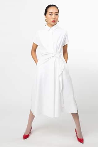 Leh Studios Plain Curtain Dress 