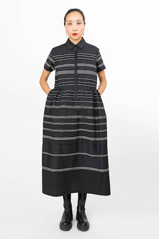 Leh Studios Trickle Micro Pleated Dress 