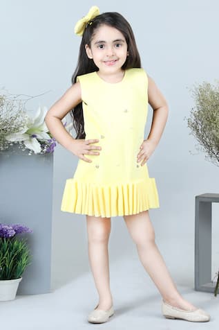 The Little Celebs 3D Ruffle Hem Dress 