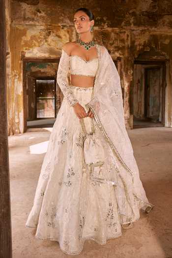 Labelmayaa Heer Gota Embroidered Lehenga Set 