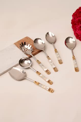 Mother Of Pearl Serving Spoons -Set of 6 