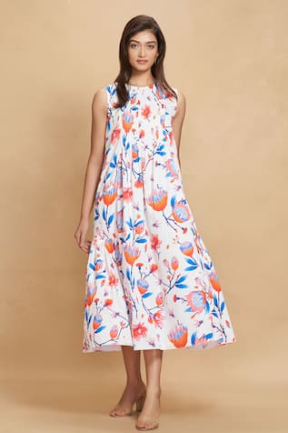 Gulabo by Abu Sandeep Floral Garden Bloom Print Dress 