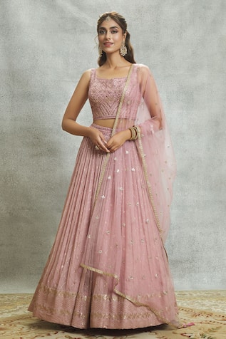 Pink bridal lehenga twirl brides-to-be. | Sabyasachi lehenga, Wedding  lehenga designs, Bride attire