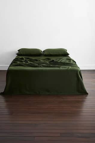 Plain Linen Bedsheet Set 