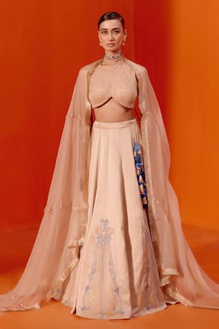 Devnaagri Dori Embroidered Lehenga Set 